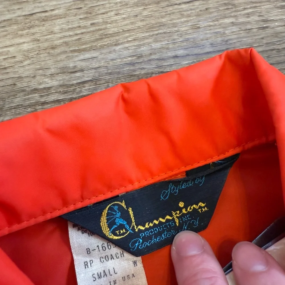 Vintage 60s Champion Clemson University Coach Windbreaker - Picture 5 of 8